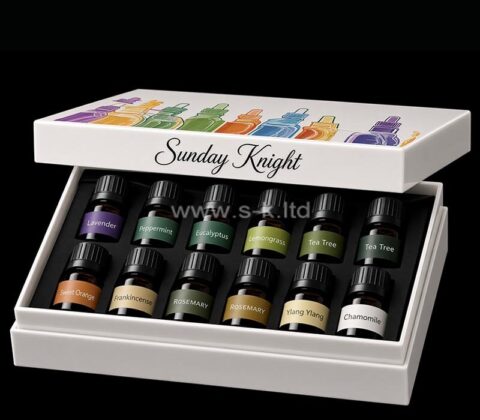Custom acrylic essential oil gift box with lid