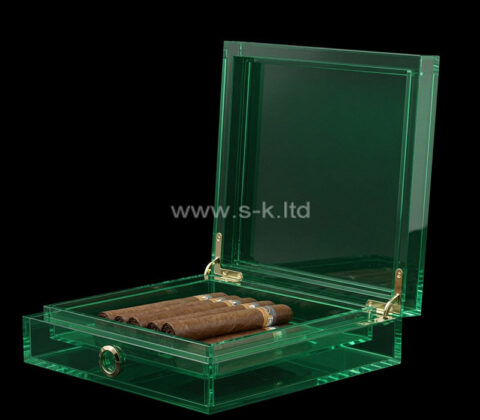 Caja de puros de acrílico personalizada