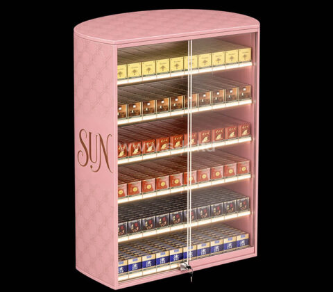 Vitrina con pantalla LED personalizada de acrílico para bolsitas de nicotina SUN