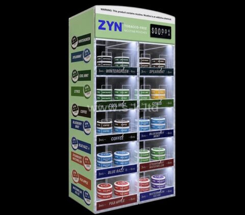 Vitrina de acrílico a medida para bolsitas de nicotina ZYN