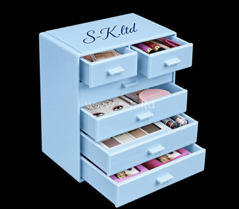 Custom acrylic 6 drawers makeup organizer