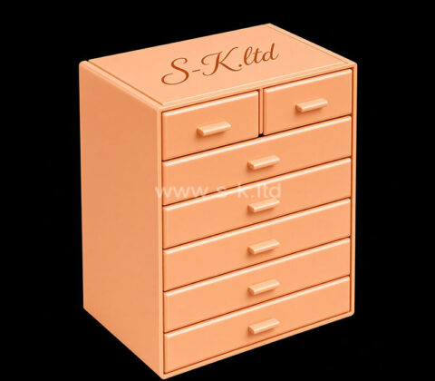 Custom acrylic 7 drawers beauty organizer