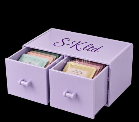 Custom acrylic makeup facial mask drawer box