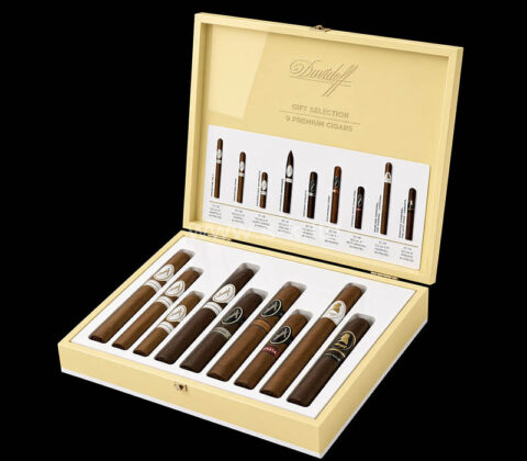 Confezione regalo personalizzata in acrilico per sigari Davidoff