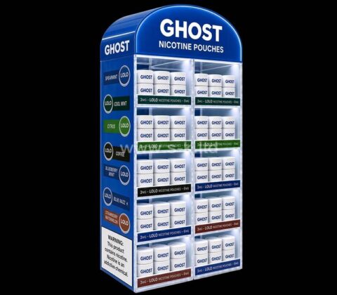 Maßgeschneiderte GHOST-Nikotin-Leuchtdisplays für den Einzelhandel